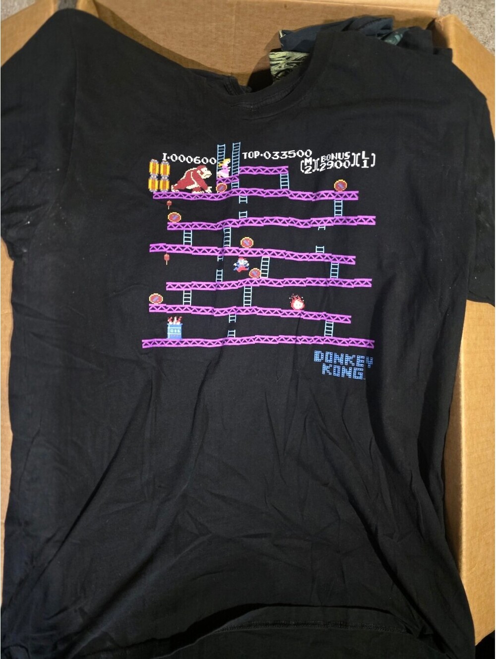 Donkey Kong arcade shirt Size XL